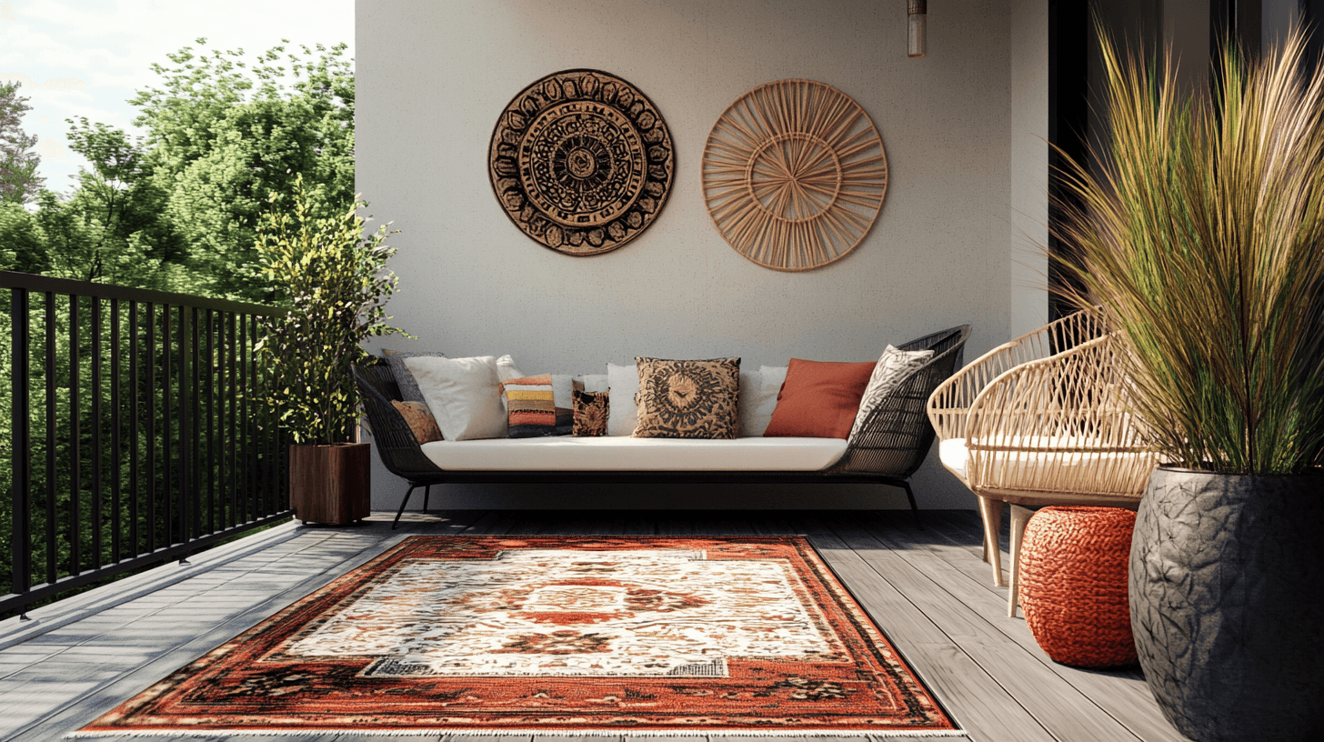 Ideas de diseño elegantes con alfombras de exterior