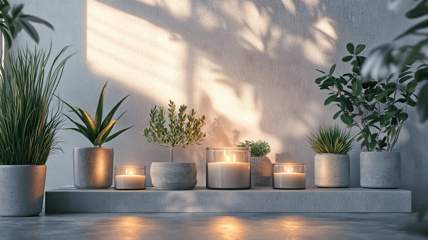 Elementos decorativos para una atmósfera relajante