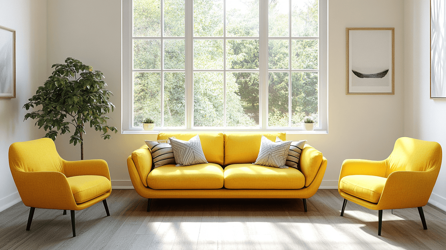 Muebles amarillos: Una declaración de alegría de vivir