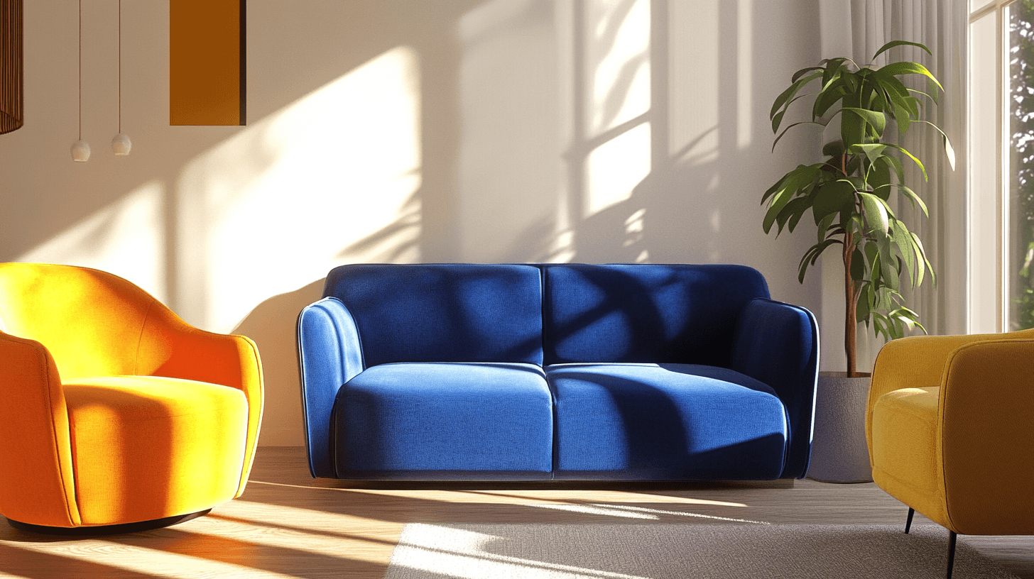 Muebles como acentos de color