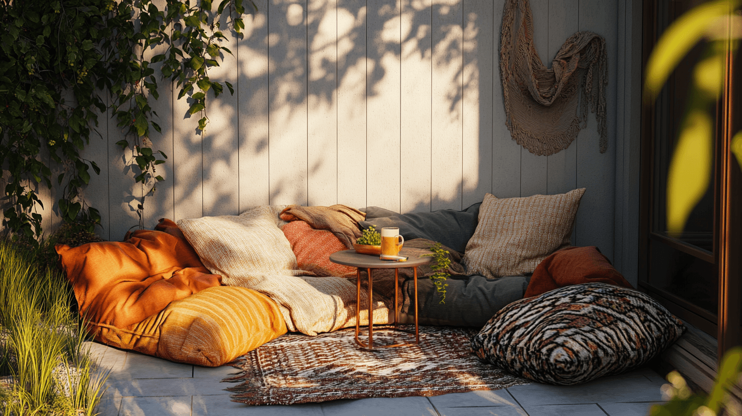 Muebles y textiles para la comodidad