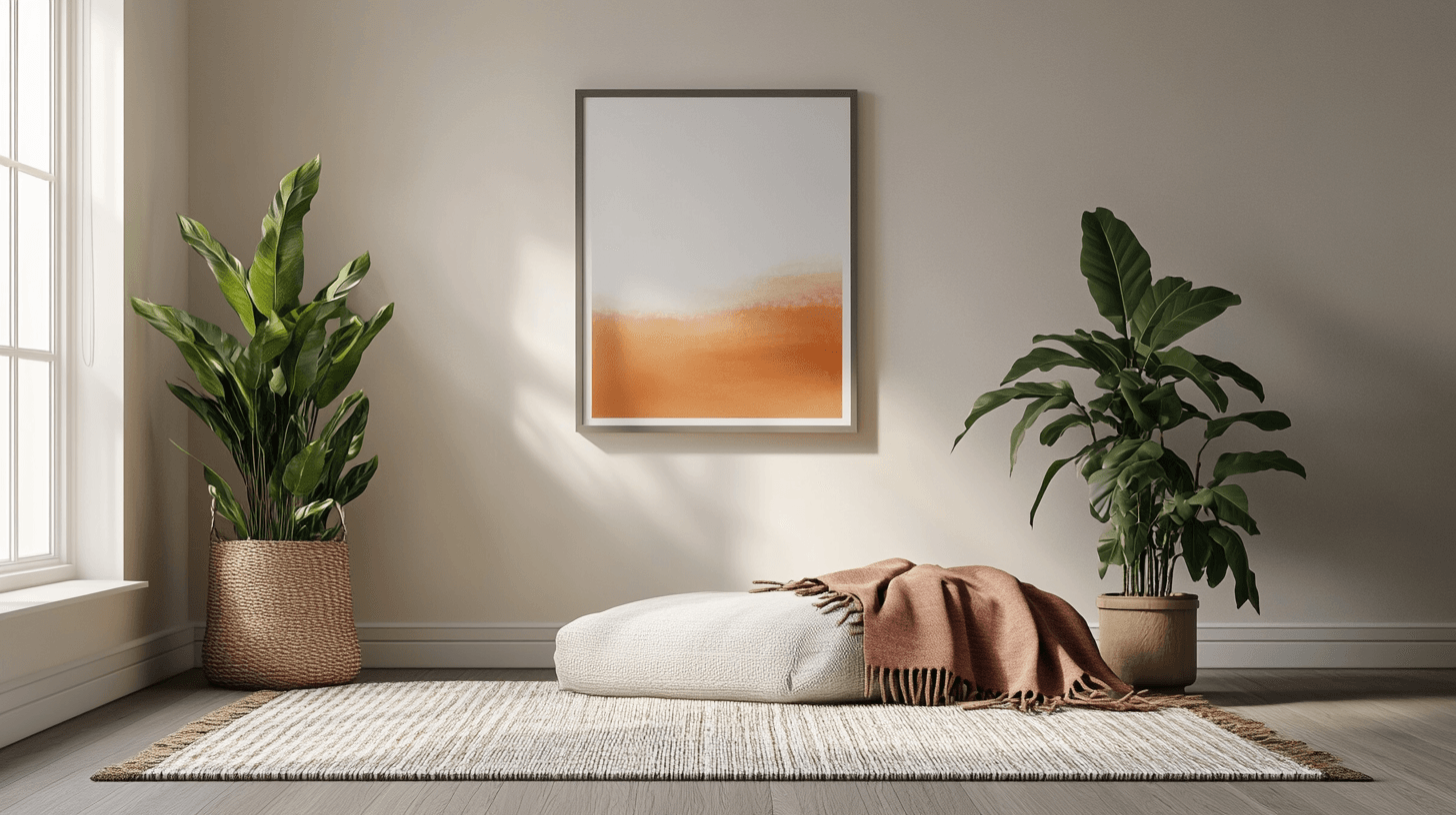 Decoración en la sala de estar escandinava: Menos es más