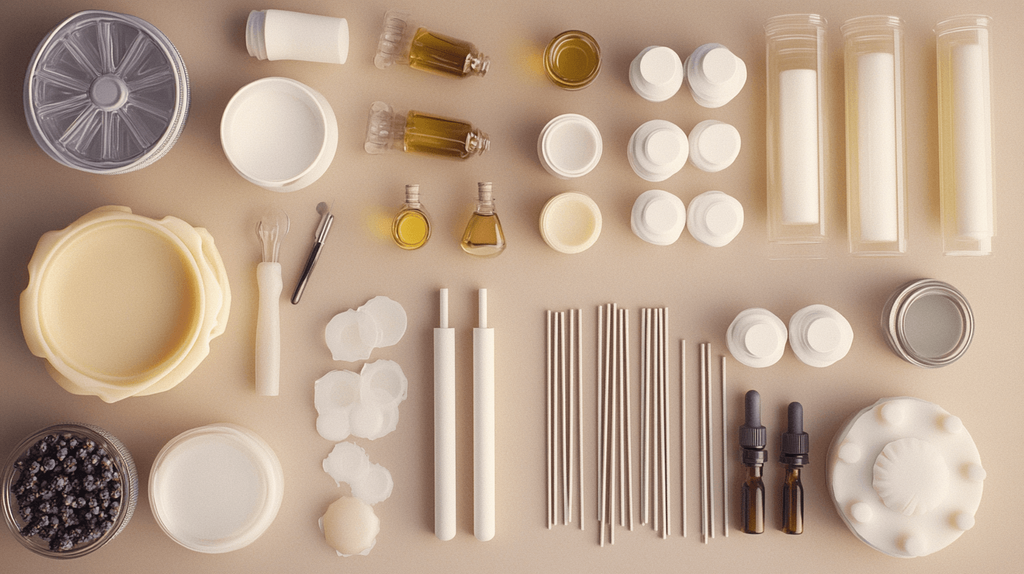 Materiales y herramientas para velas DIY