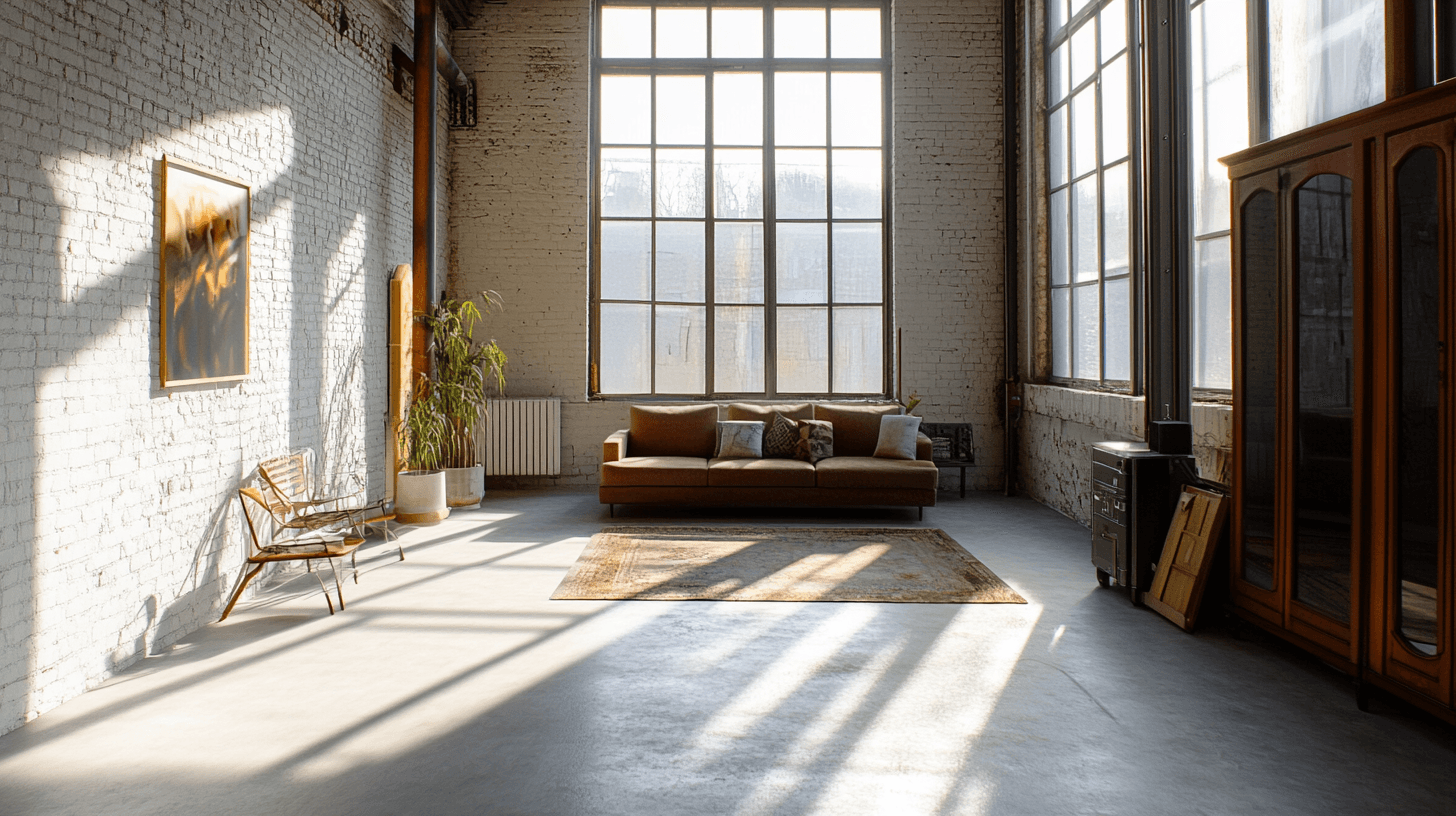 Decoración en el salón tipo loft: Menos es más