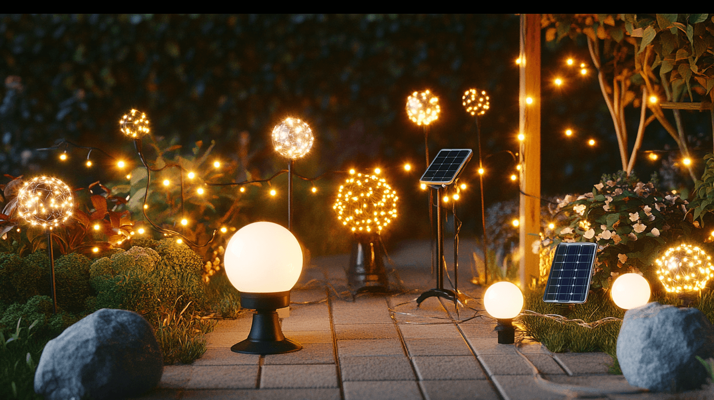 Diferentes tipos de cadenas de luces para el jardín