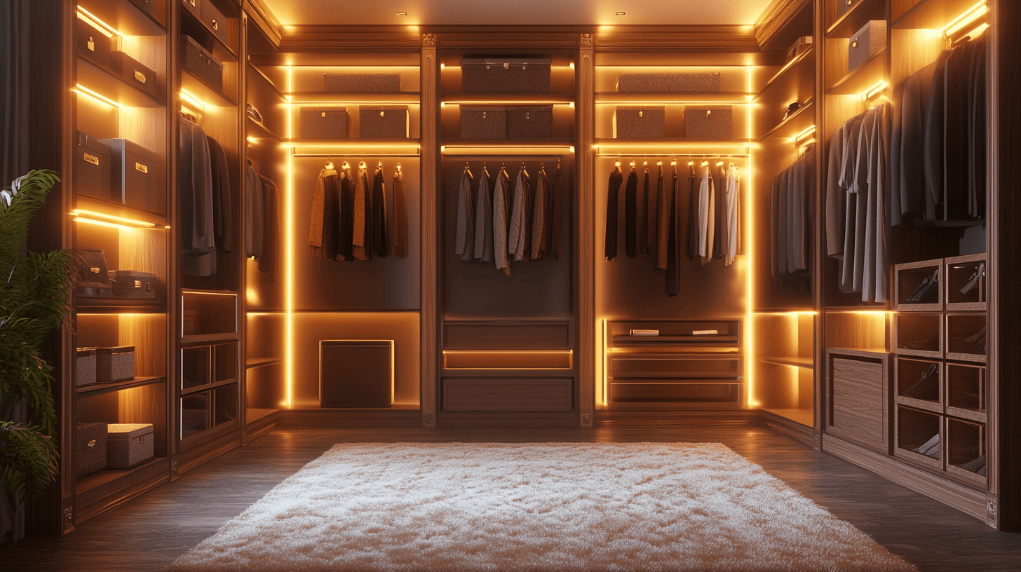 Vestidor: Lujo y organización en el dormitorio