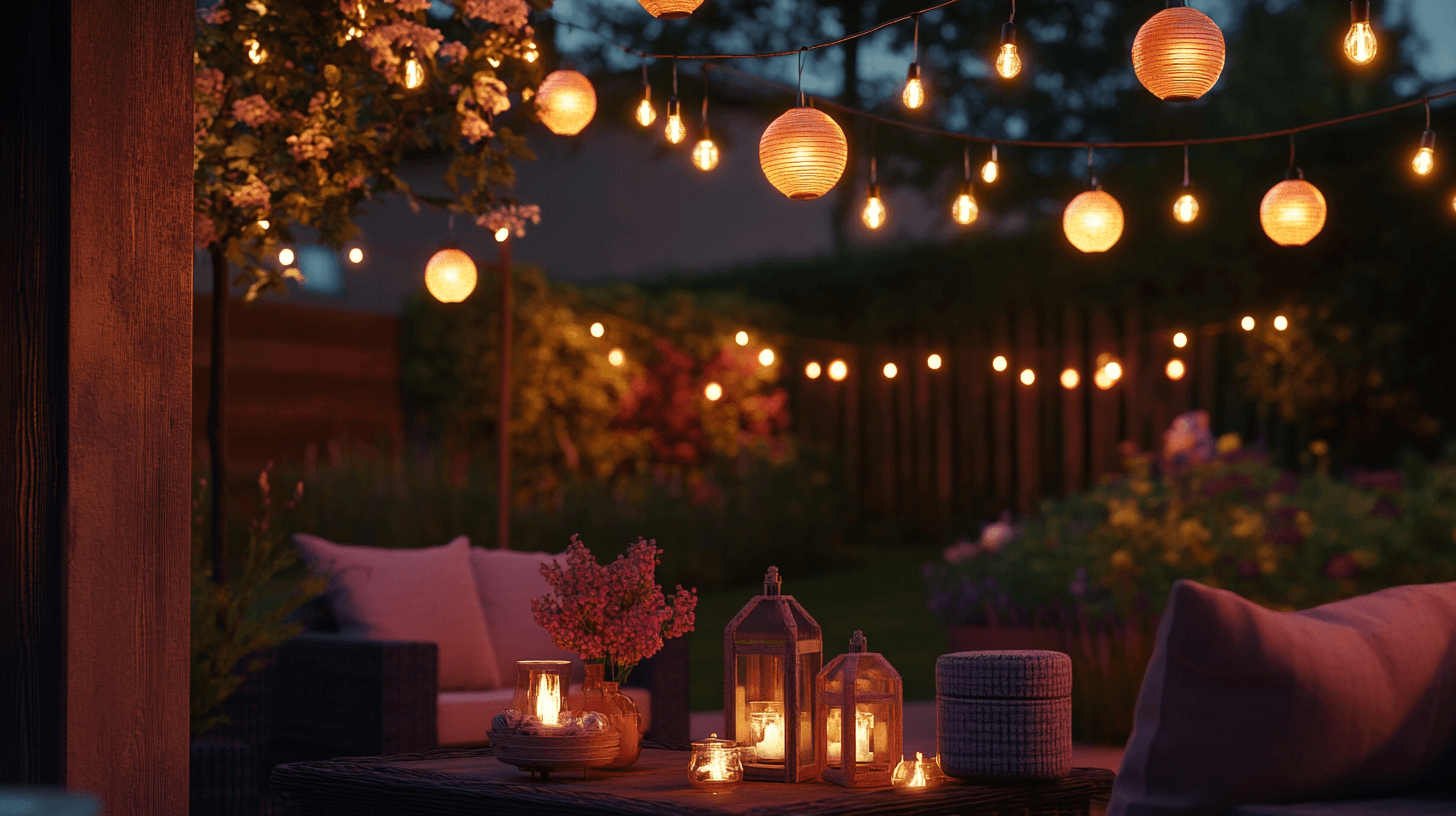 Iluminación para fiestas al aire libre: Ambiente de luz perfecto para celebraciones