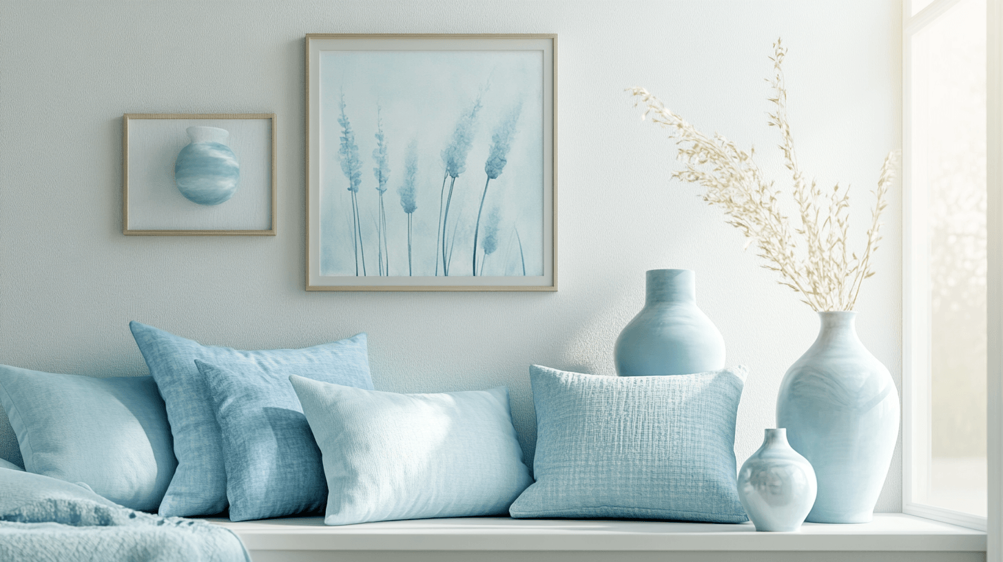 Decoración en azul claro: Toques frescos para tu sala de estar