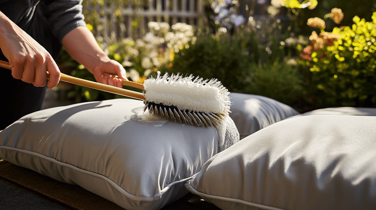 Cuidado y limpieza de cojines para muebles de jardín