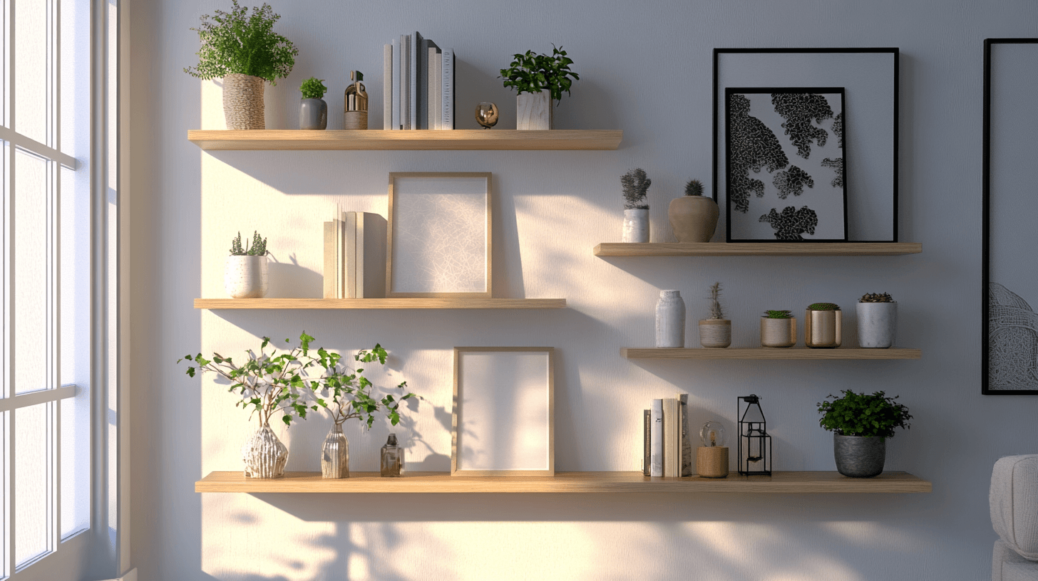 Consejos para elegir y organizar estantes de pared