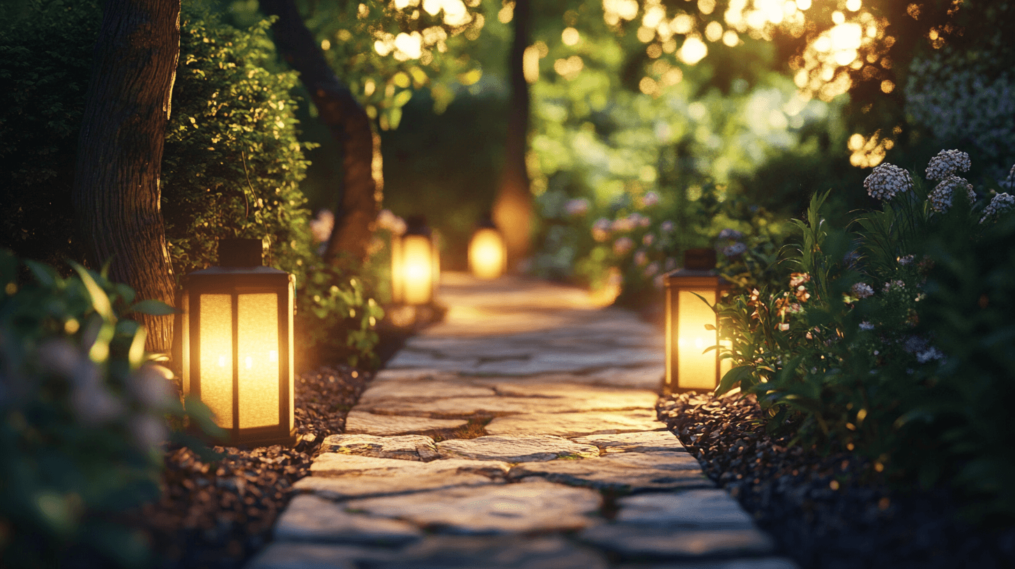 Ideas creativas para la colocación de faroles en el jardín