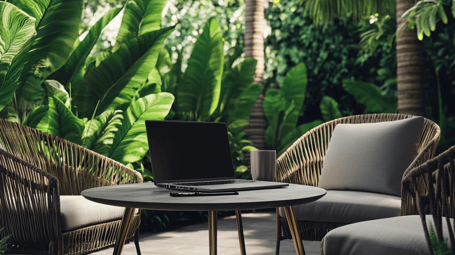 Arbeiten im Grünen: Muebles de jardín para tu oficina al aire libre