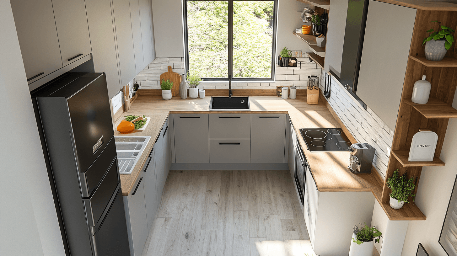 Planificación y diseño: Así se adapta la cocina de esquina a tu espacio
