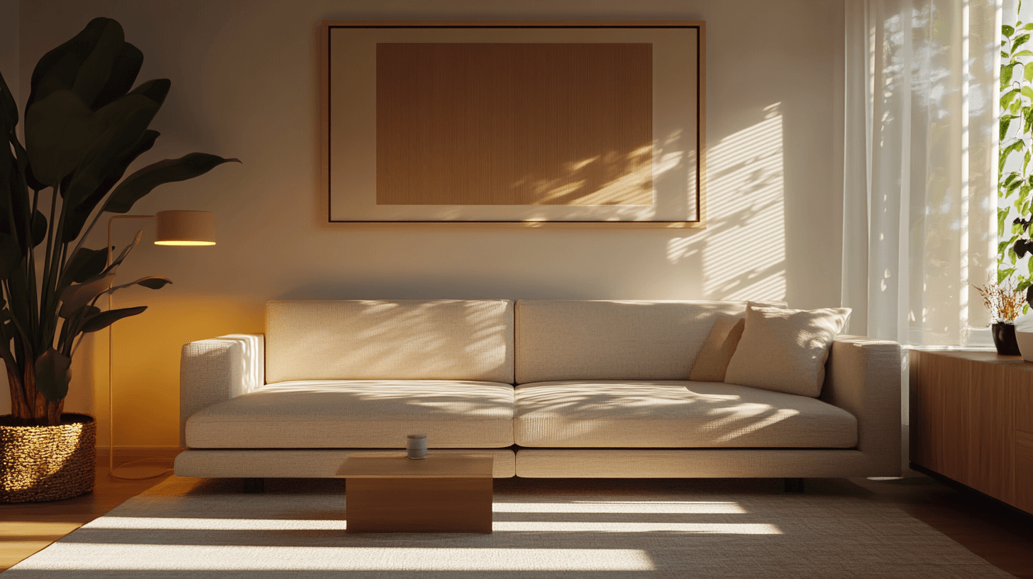 Decoración en la sala de estar minimalista: Menos es más