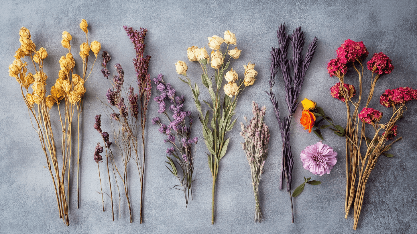 La diversidad de las flores secas: ¿Qué flores son adecuadas?