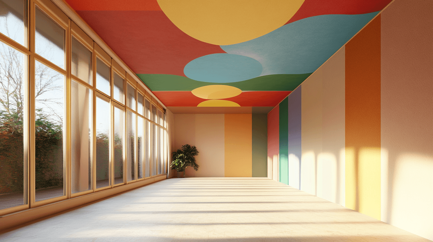 Techos de colores en diferentes estilos de vida