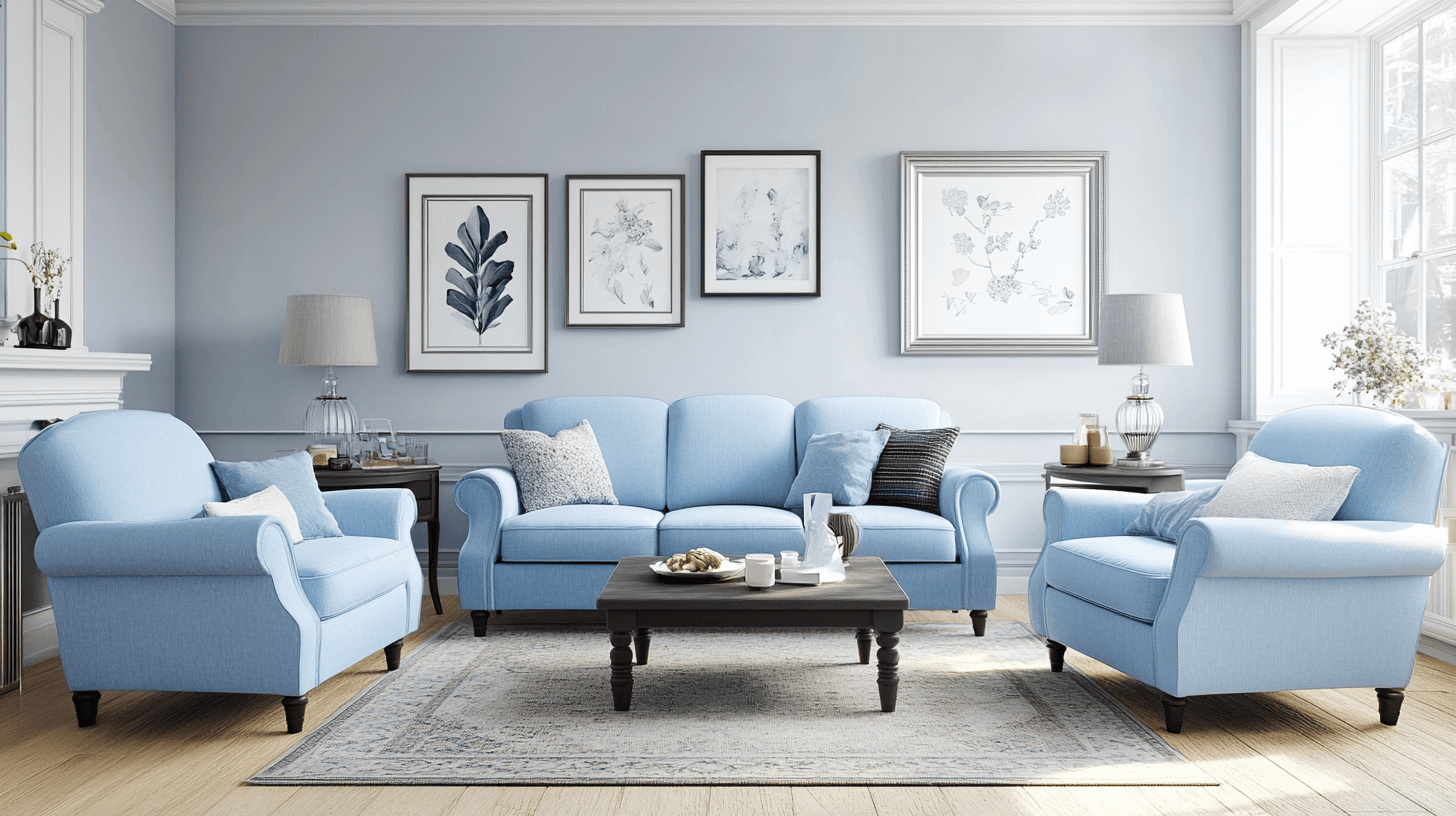 Muebles en azul claro: Añadir acentos con estilo