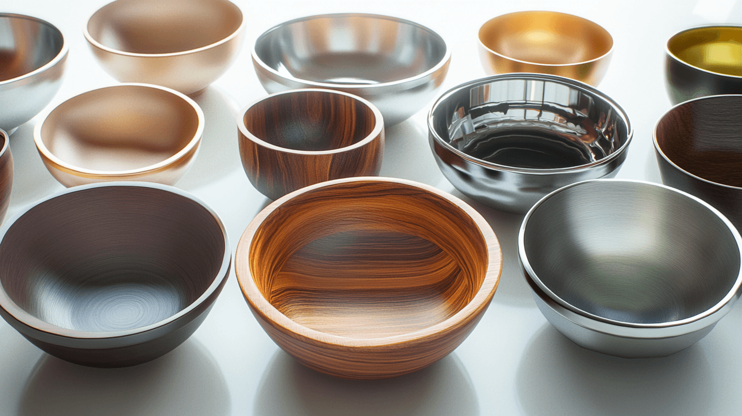 Variedad de materiales: El cuenco adecuado para cada estilo