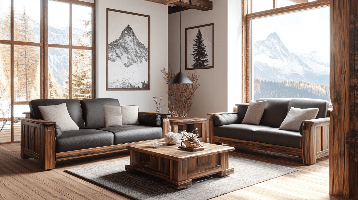 Muebles de estilo alpino moderno