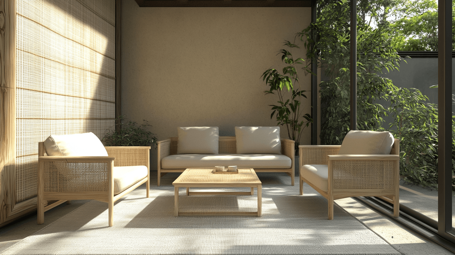 Muebles minimalistas para diseño Zen