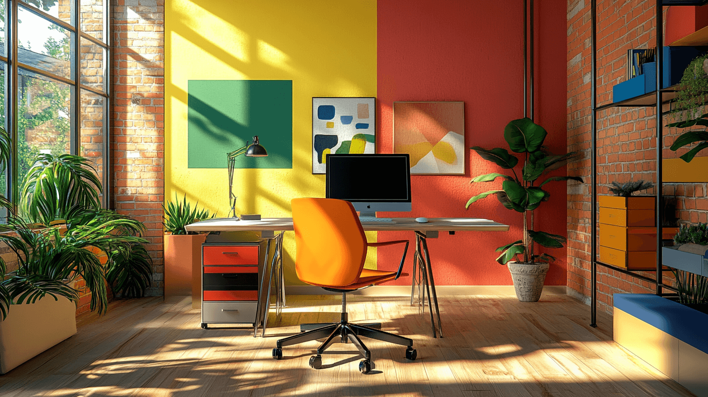 Combinaciones de colores para espacios de trabajo creativos