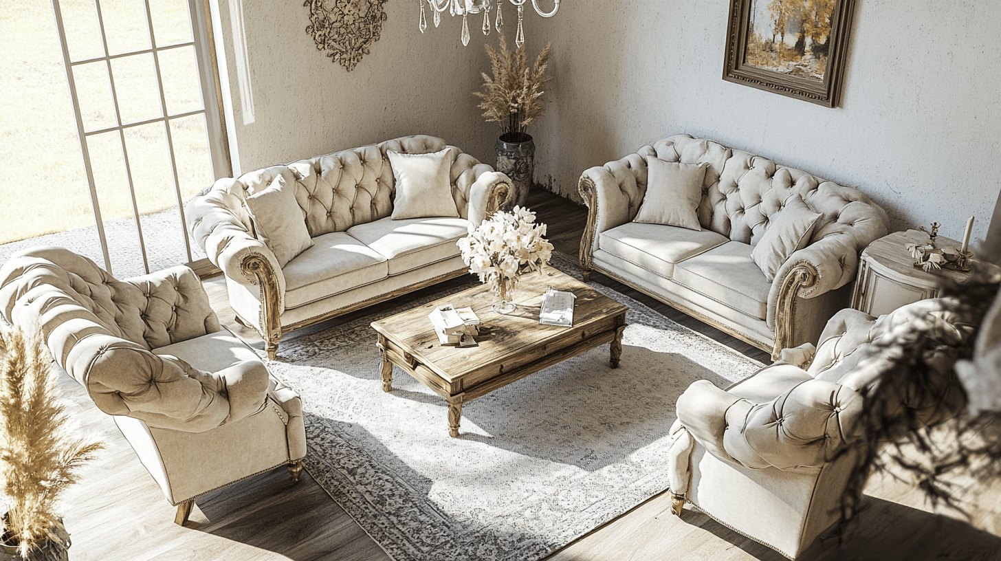 Muebles en estilo Country Chic: Rústico se encuentra con elegancia