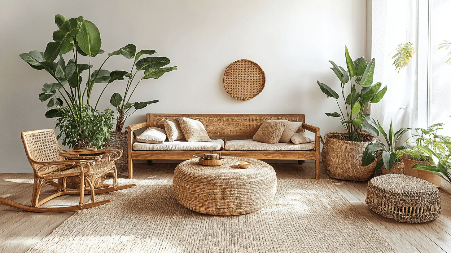 Muebles y materiales para un ambiente natural