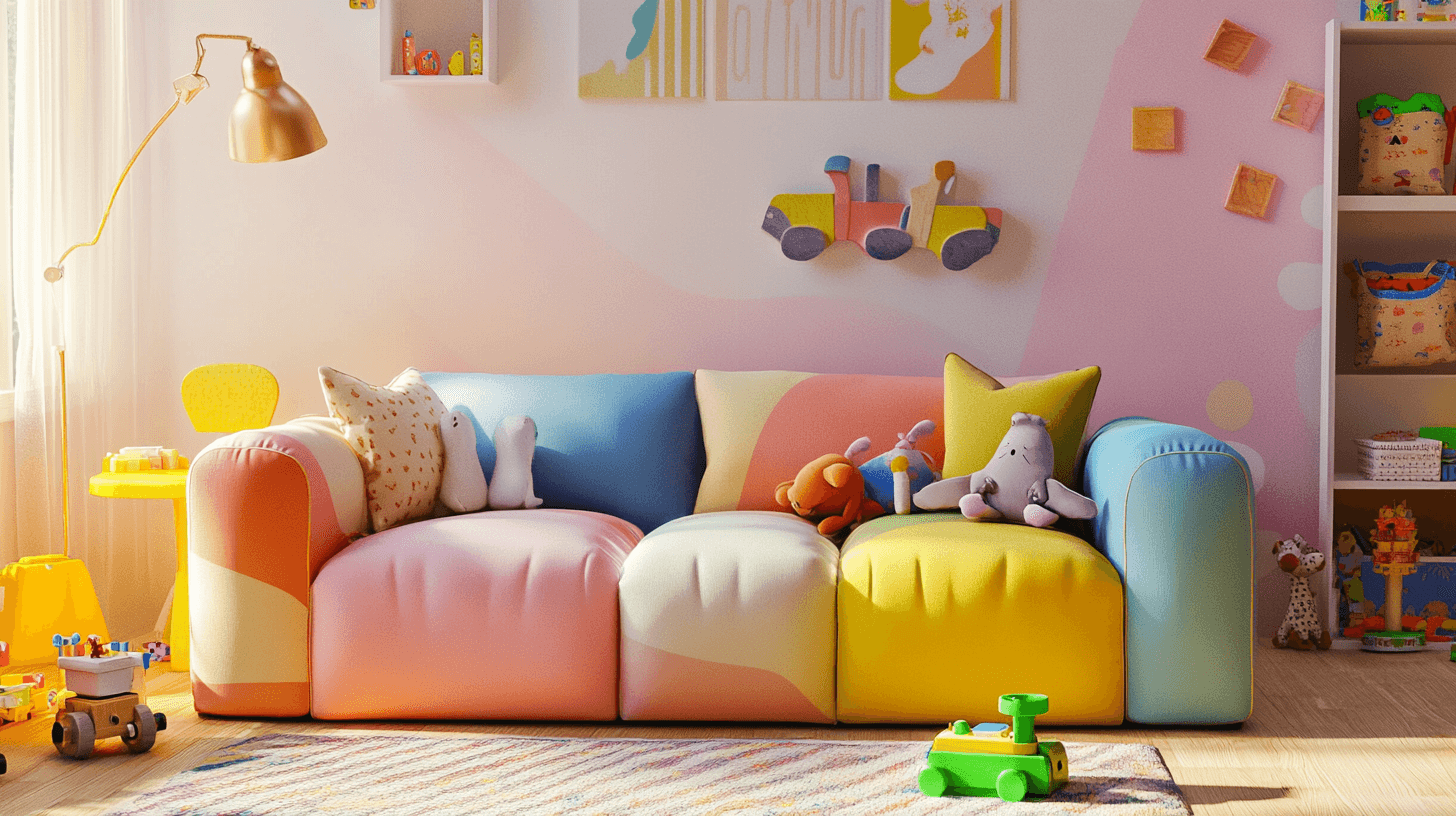 Juego y diversión: Sofás para niños para la habitación infantil