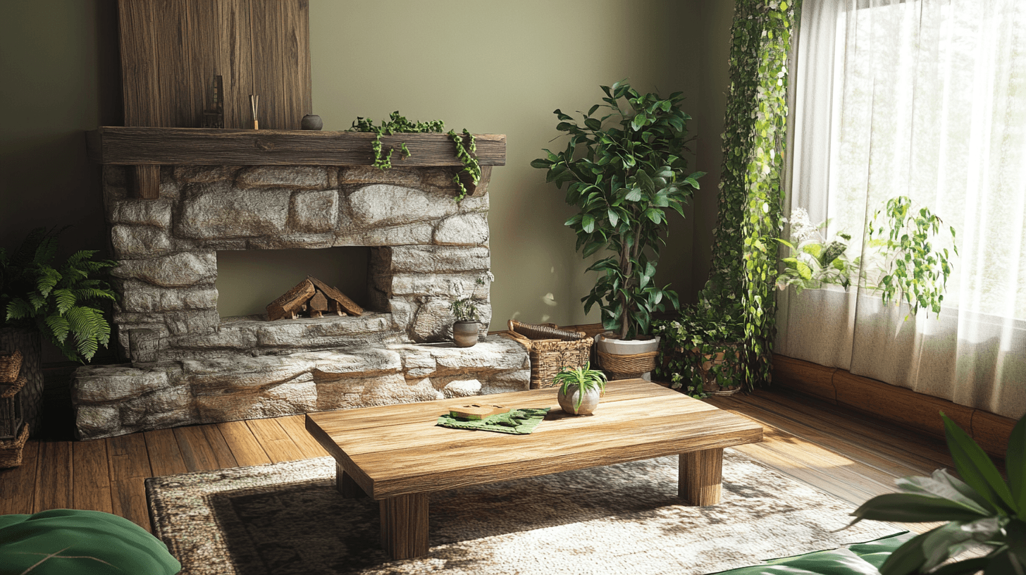 Materiales naturales en la decoración: madera, piedra y más