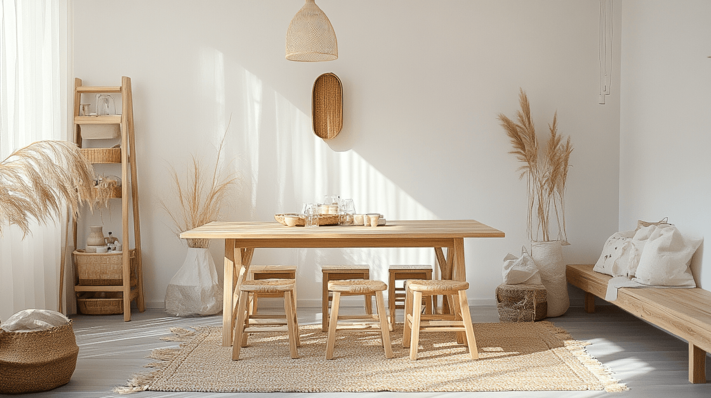 Combinar estilos de vida con elementos de madera