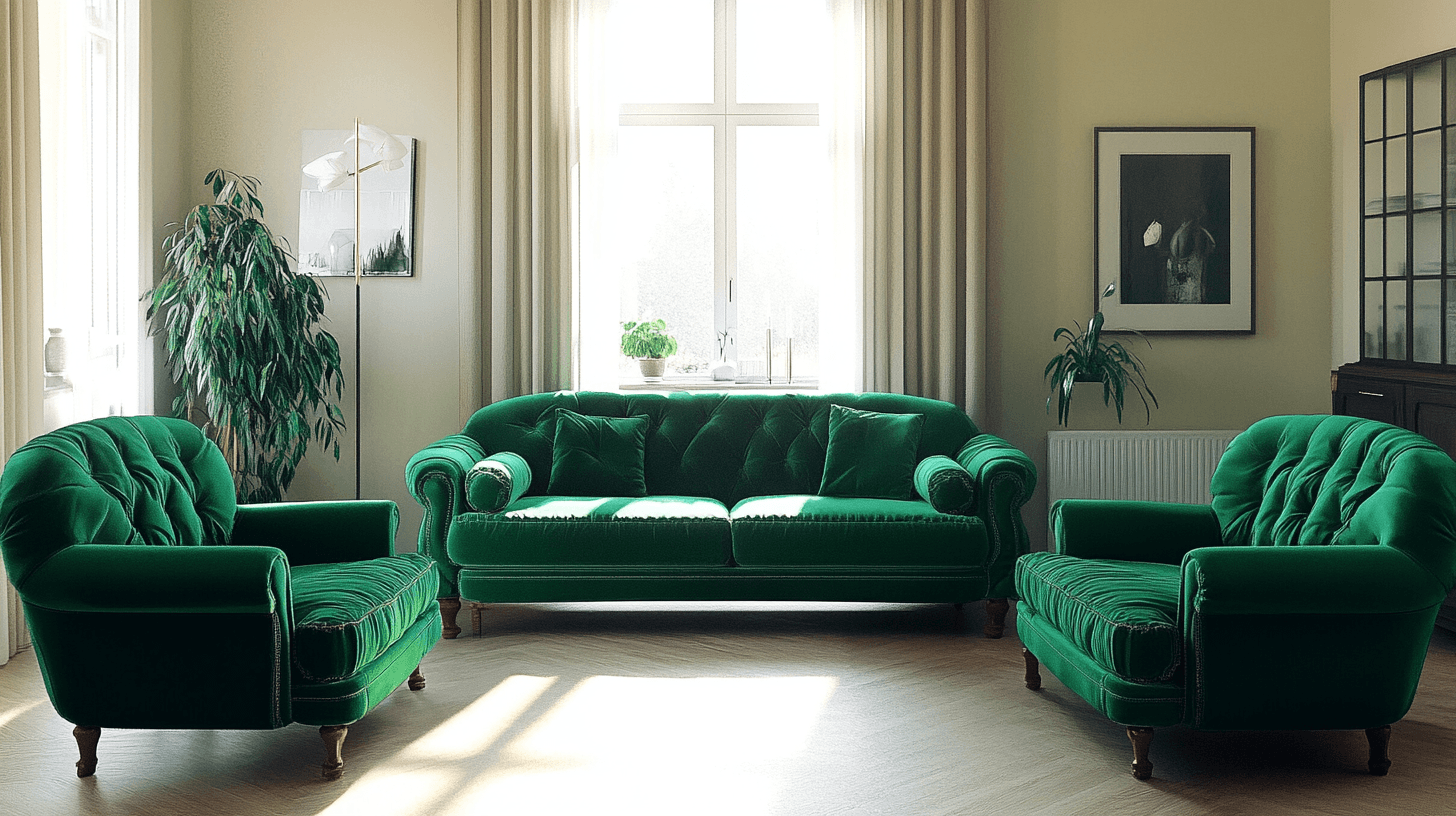 Muebles en verde esmeralda: Hacer una declaración