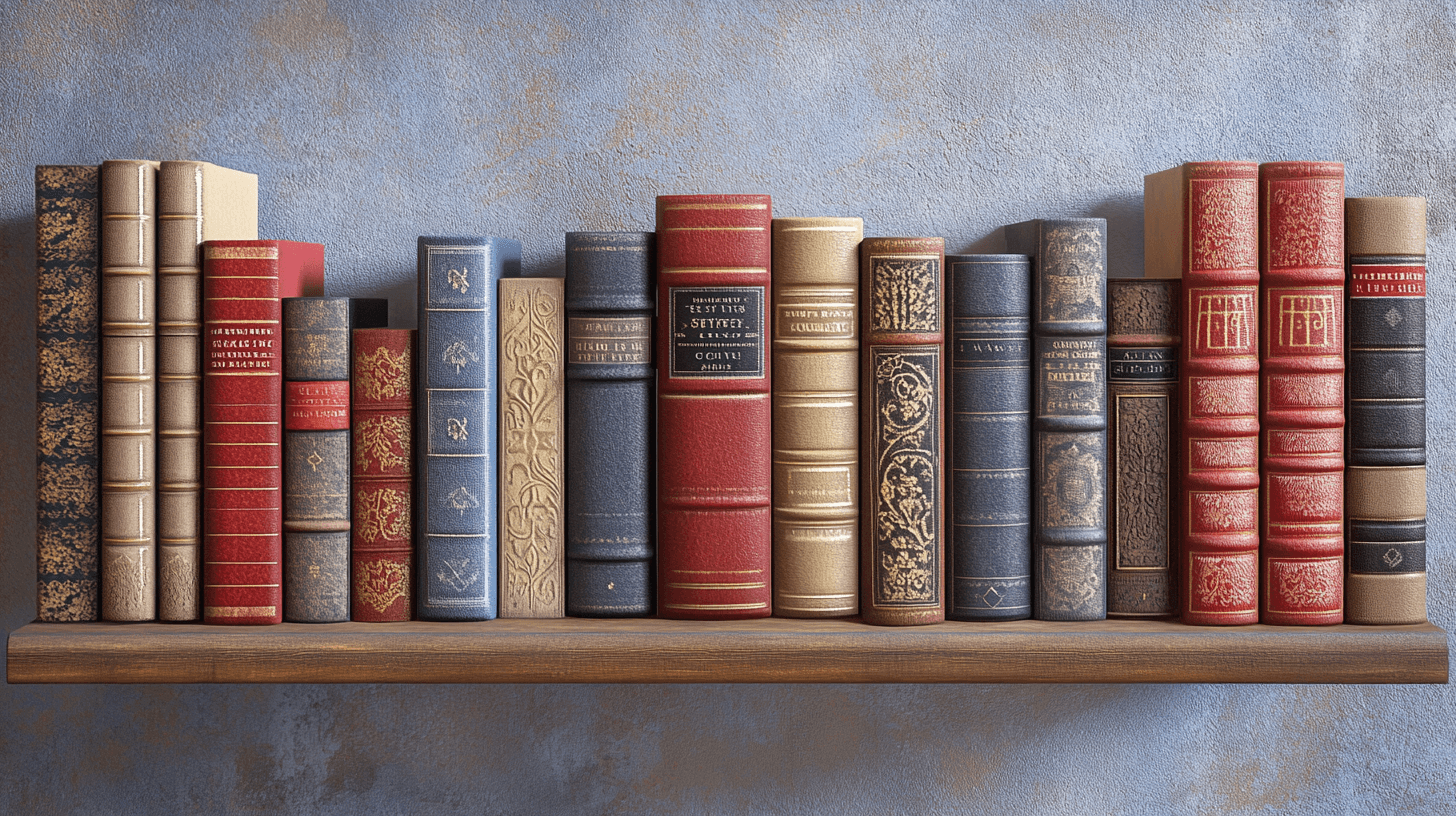 Usar libros como elementos decorativos