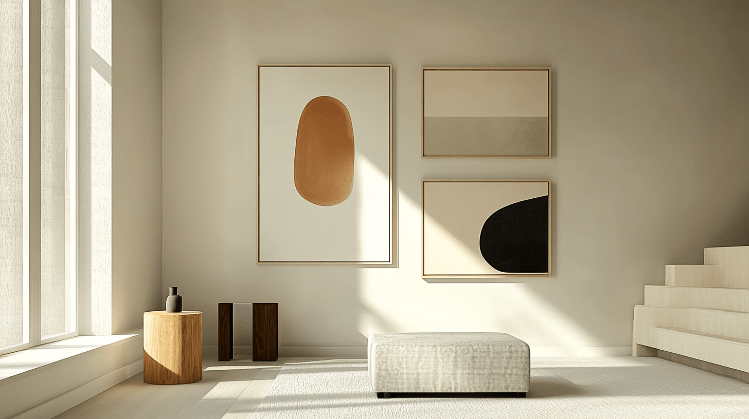 Decoración de pared minimalista: Pocos elementos, gran impacto