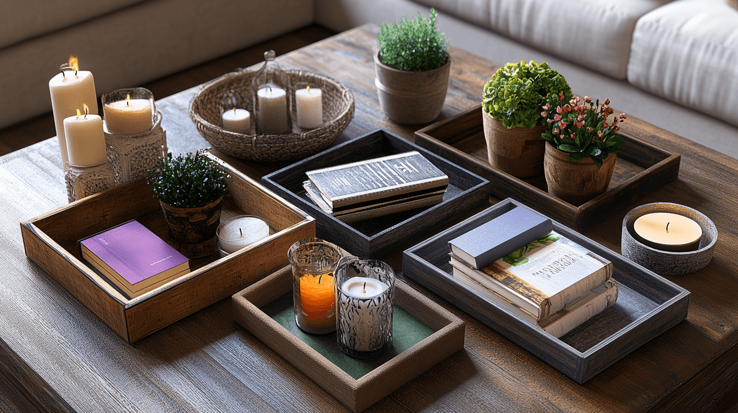 Versátiles usos decorativos de bandejas
