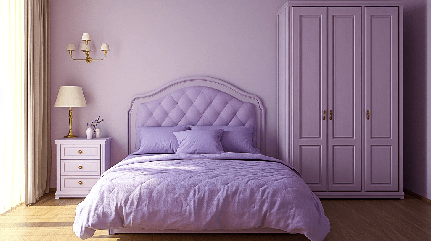 Muebles en tonos lavanda: La base para un dormitorio armonioso