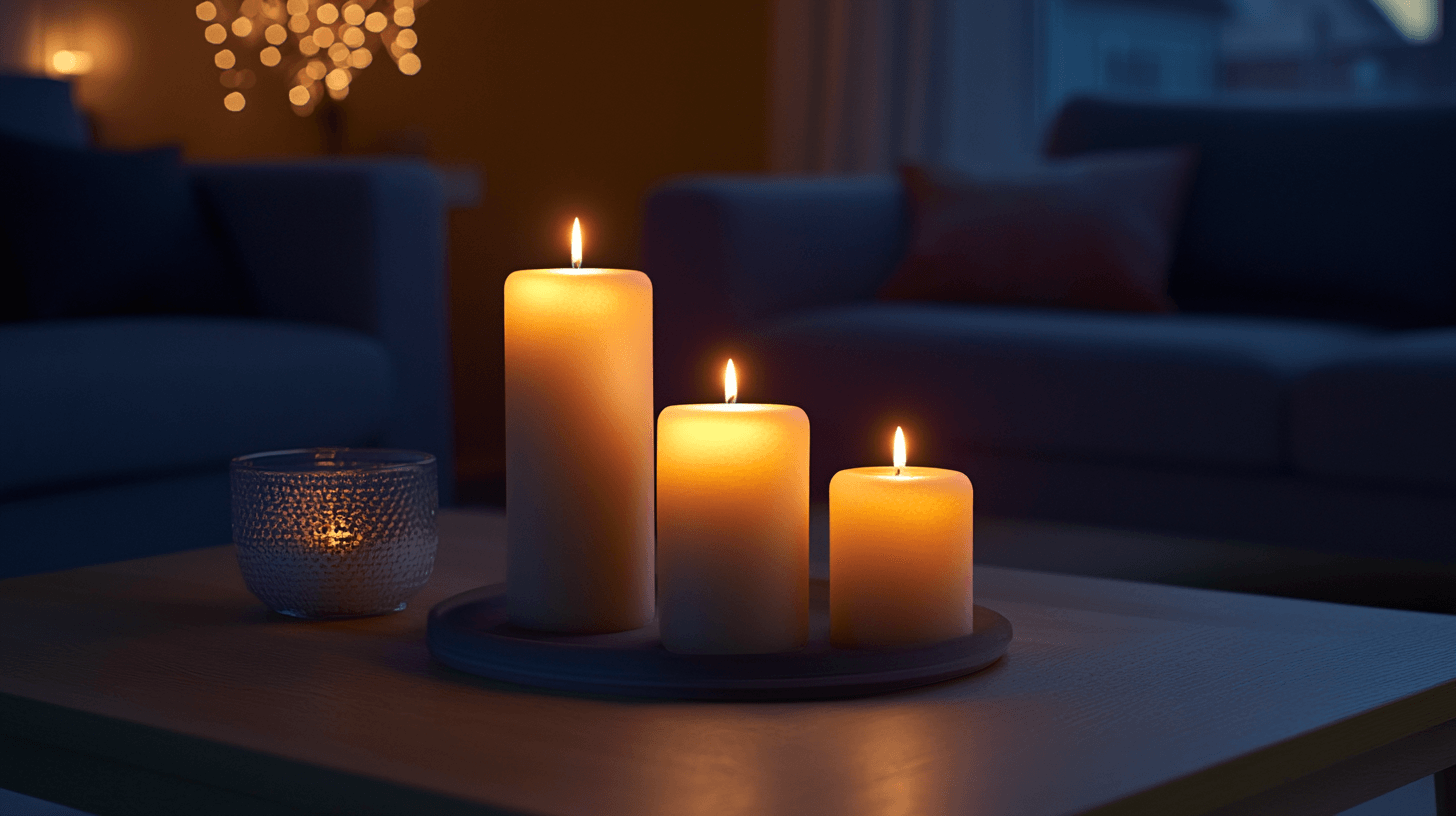 Velas en la sala de estar: El centro de la comodidad