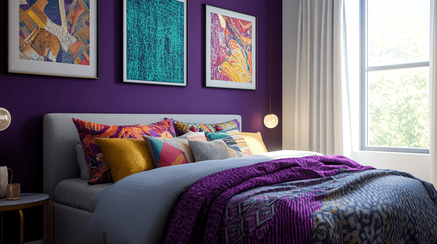 Diseño de dormitorio: tranquilidad y energía a través de contrastes de color