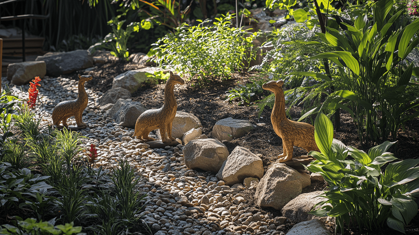 Consejos de colocación para figuras de jardín