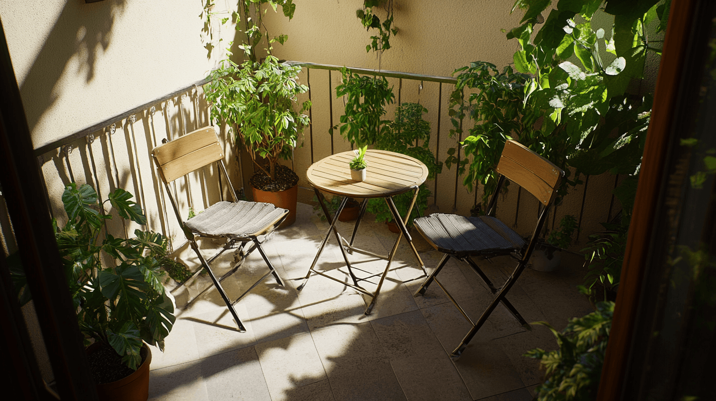 Muebles de exterior para el balcón: Flexibles y que ahorran espacio