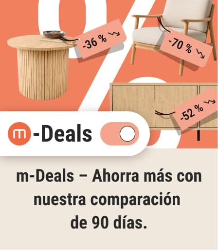 m-Deals: ofertas con comparación de 90 días y opción de filtrar solo descuentos.