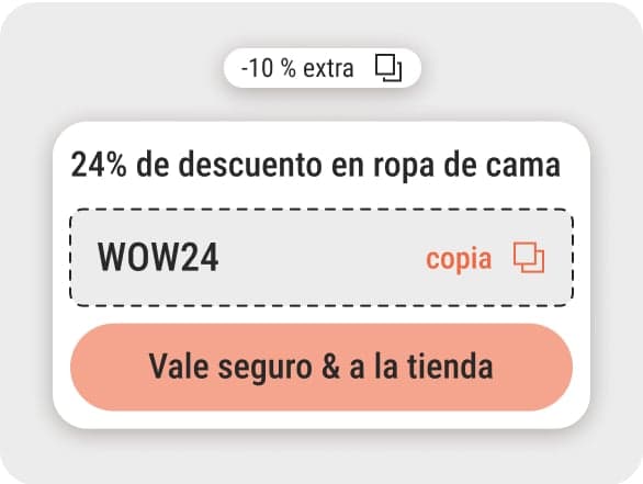 Ejemplo de visualización de códigos de descuento